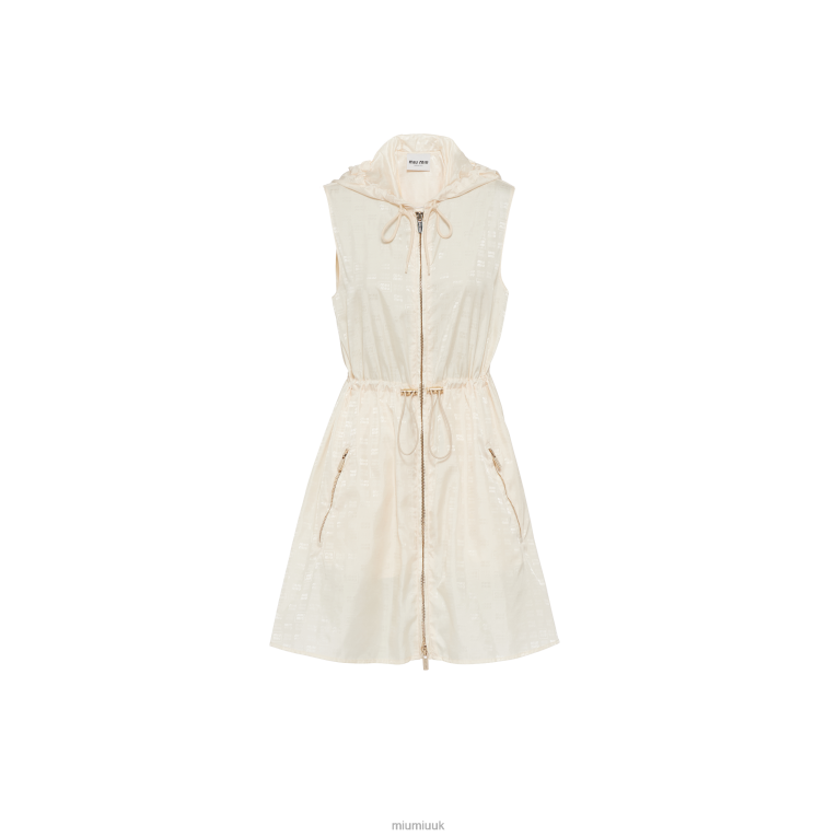 Ready To Wear Nylon Mini-dress Miu Miu XH28Z357 Ivory