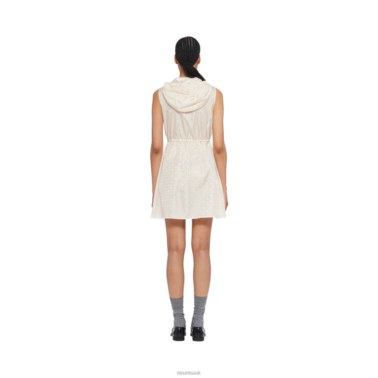 Ready To Wear Nylon Mini-dress Miu Miu XH28Z357 Ivory