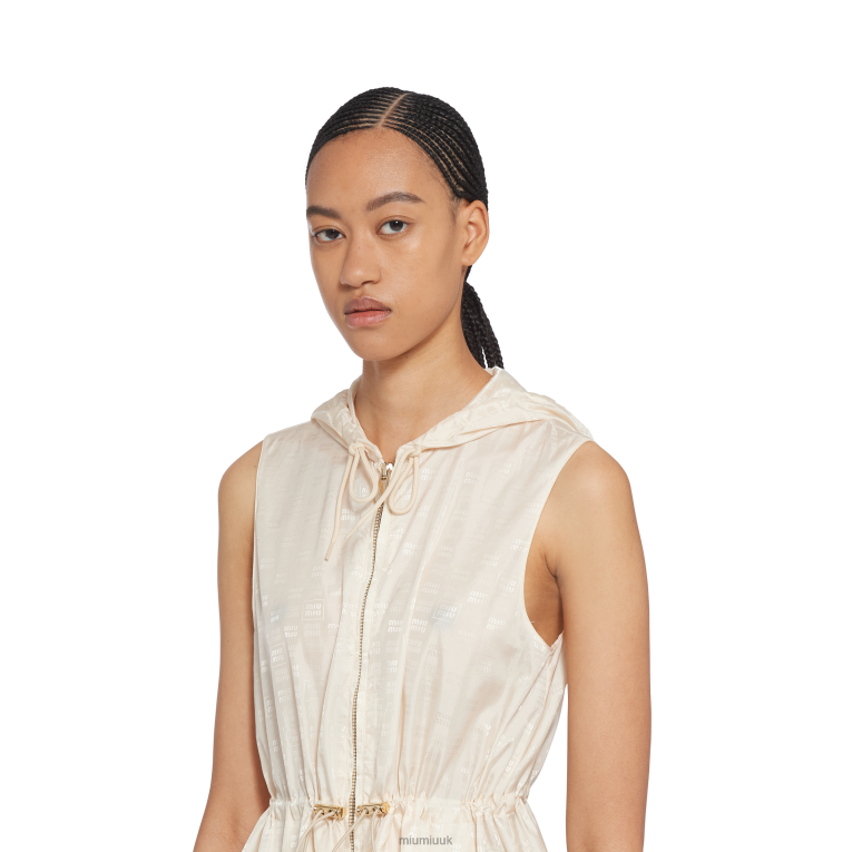 Ready To Wear Nylon Mini-dress Miu Miu XH28Z357 Ivory