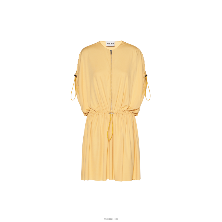 Ready To Wear Organzine Mini-dress Miu Miu XH28Z375 Topaz
