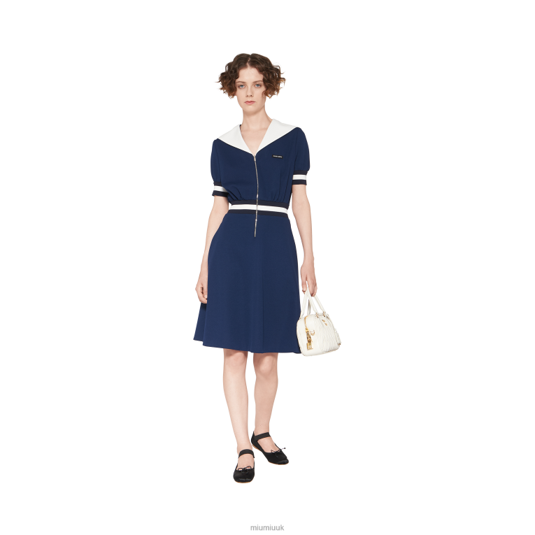 Ready To Wear Pique Dress Miu Miu XH28Z389 Navy
