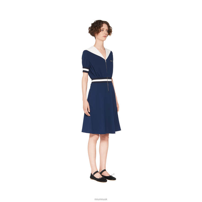 Ready To Wear Pique Dress Miu Miu XH28Z389 Navy