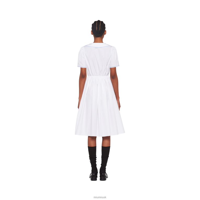 Ready To Wear Poplin Dress Miu Miu XH28Z438 White