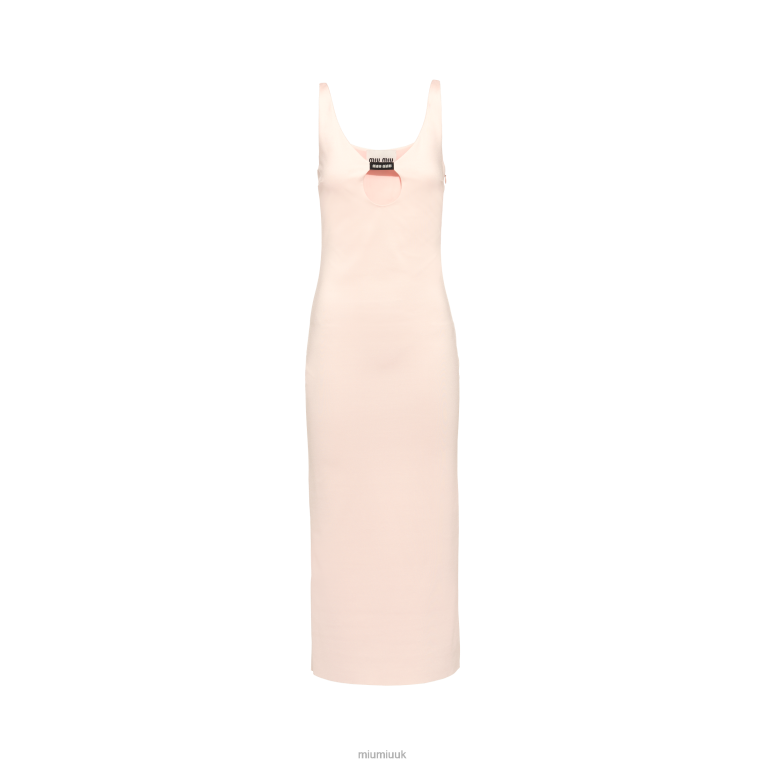 Ready To Wear Stretch Jersey Dress Miu Miu XH28Z396 Quartz