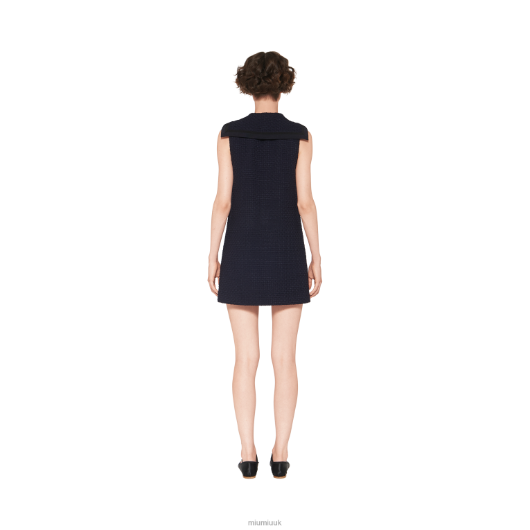 Ready To Wear Tweed Mini-dress Miu Miu XH28Z388 Navy