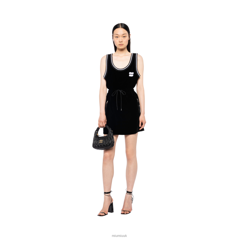Ready To Wear Velvet Mini-dress Miu Miu XH28Z409 Black