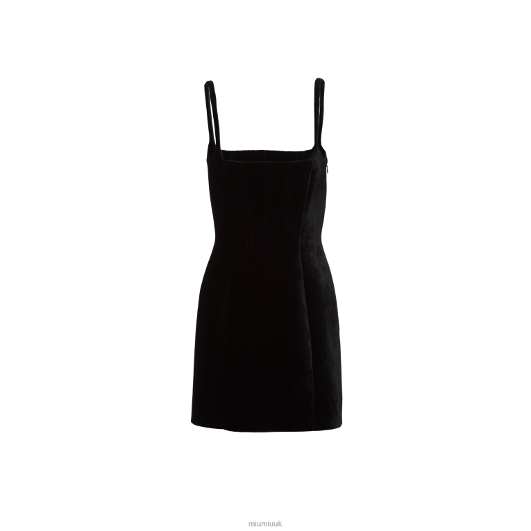 Ready To Wear Velvet Minidress Miu Miu XH28Z427 Black