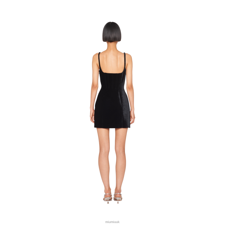 Ready To Wear Velvet Minidress Miu Miu XH28Z427 Black