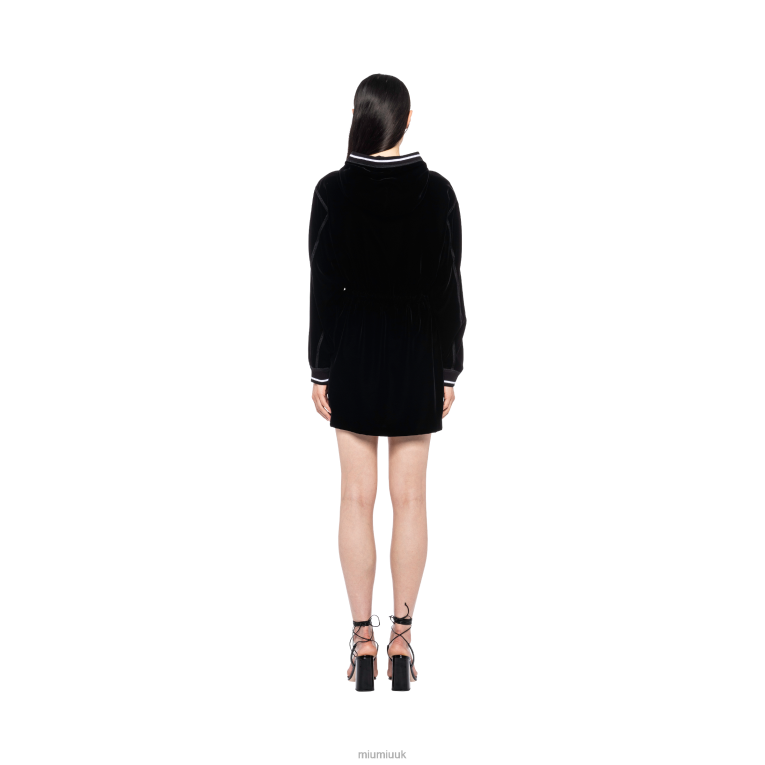 Ready To Wear Velvet Short Dress Miu Miu XH28Z410 Black