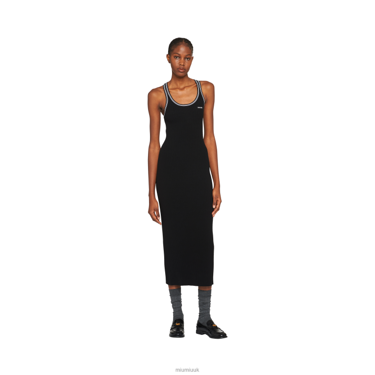 Ready To Wear Viscose Dress Miu Miu XH28Z358 Black