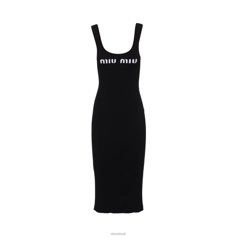 Ready To Wear Viscose Dress Miu Miu XH28Z377 Black