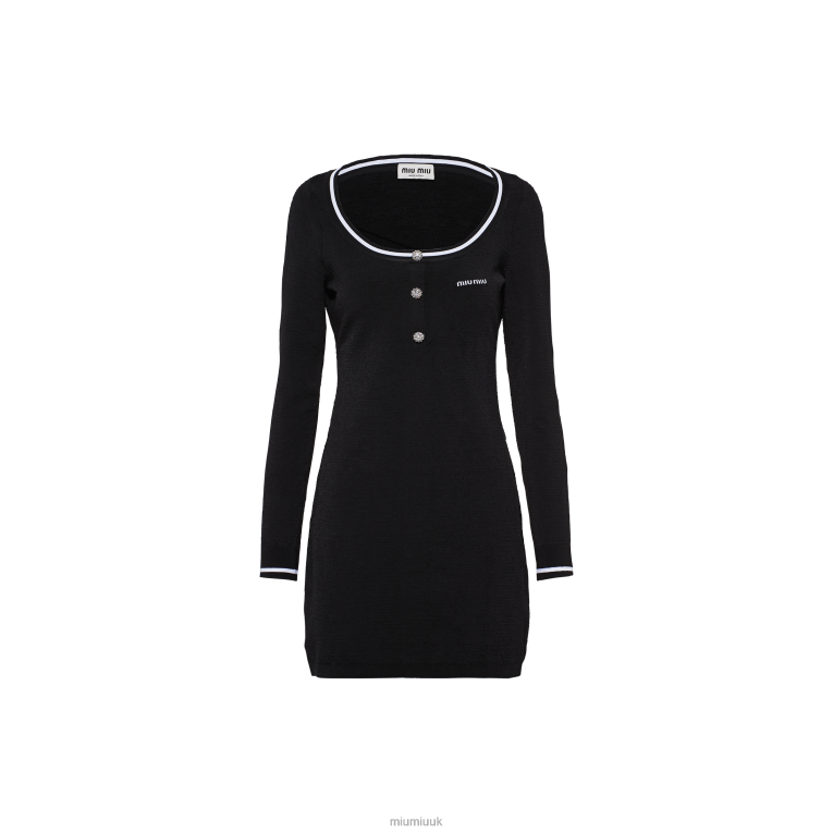 Ready To Wear Viscose Dress Miu Miu XH28Z413 Black