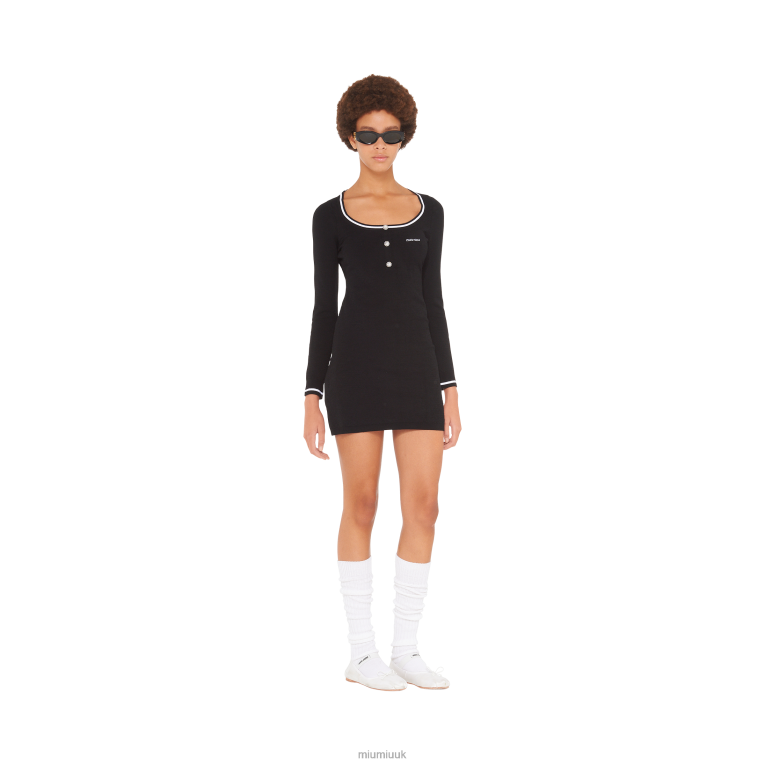 Ready To Wear Viscose Dress Miu Miu XH28Z413 Black