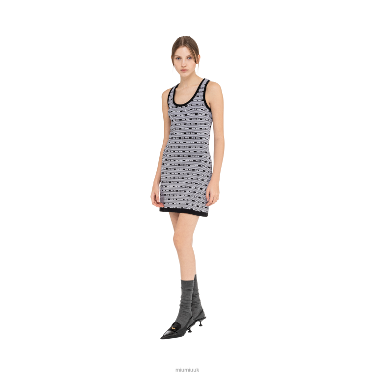 Ready To Wear Viscose Mini-dress Miu Miu XH28Z378 Black/White