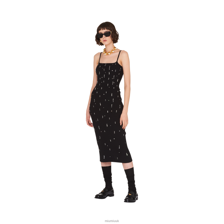 Ready To Wear Wool Dress Miu Miu XH28Z429 Black