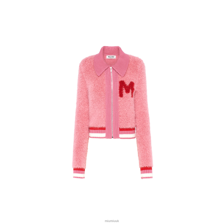 Ready To Wear Boucle Cardigan Miu Miu XH28Z776 Pink