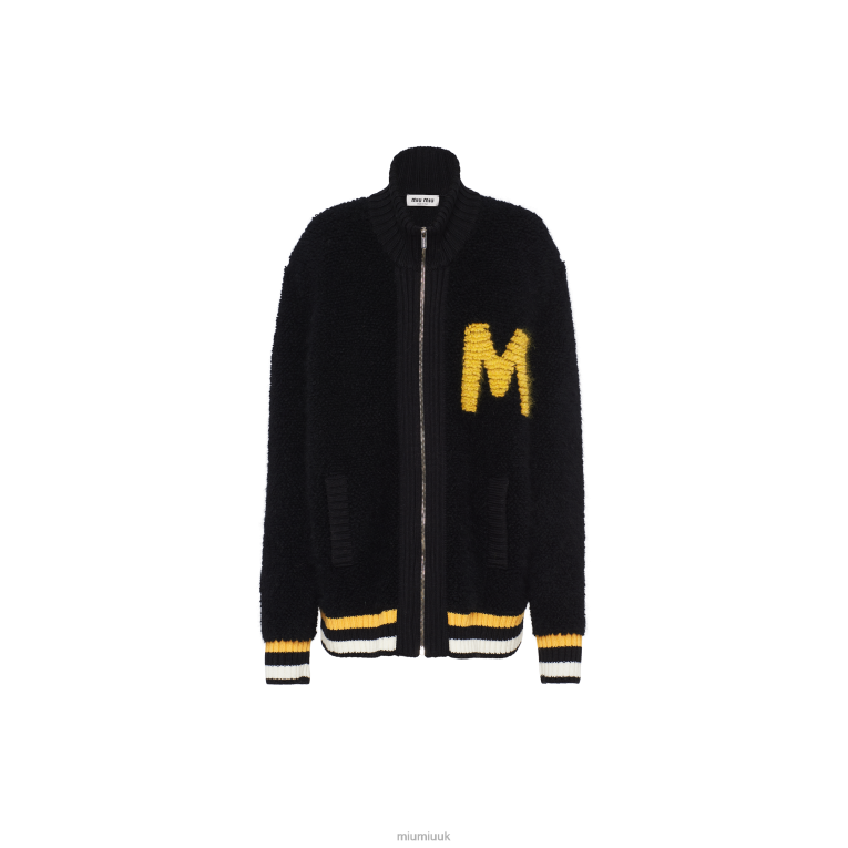 Ready To Wear Boucle Cardigan Miu Miu XH28Z777 Black