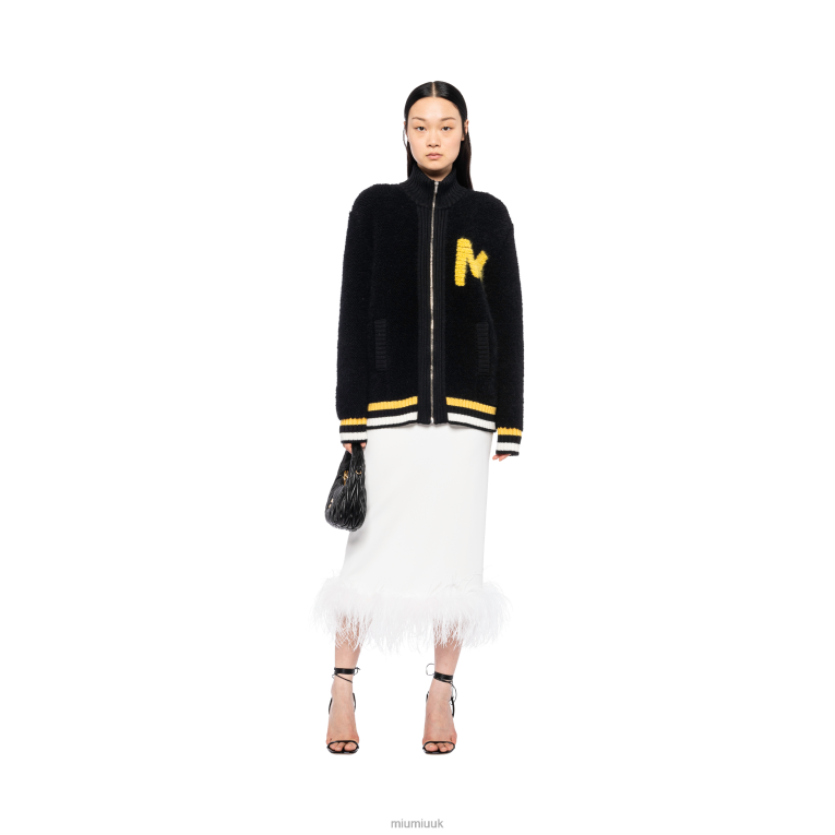 Ready To Wear Boucle Cardigan Miu Miu XH28Z777 Black