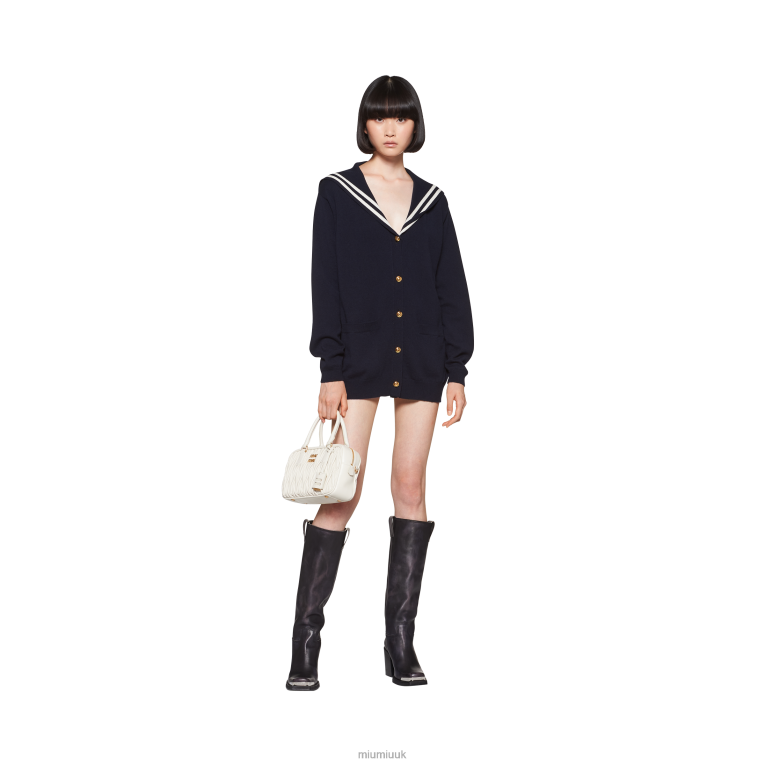 Ready To Wear Cashmere Cardigan Miu Miu XH28Z756 Navy