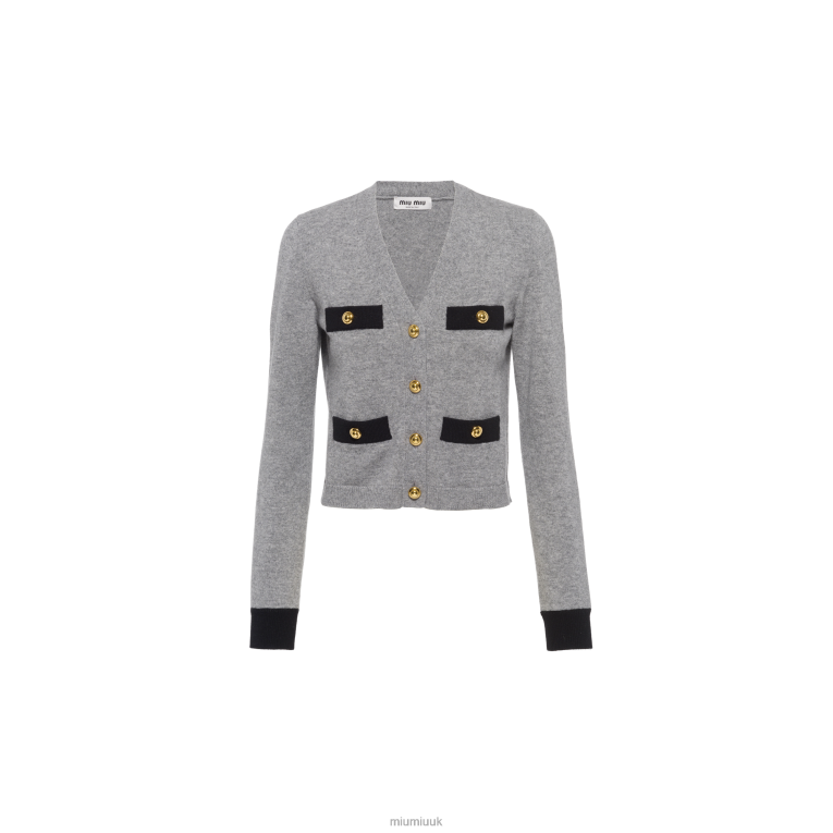 Ready To Wear Cashmere Cardigan Miu Miu XH28Z769 Grey
