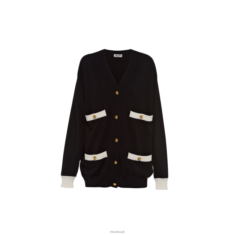 Ready To Wear Cashmere Cardigan Miu Miu XH28Z771 Black