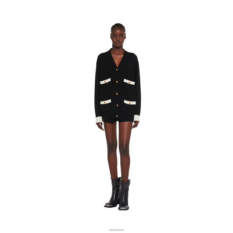Ready To Wear Cashmere Cardigan Miu Miu XH28Z771 Black