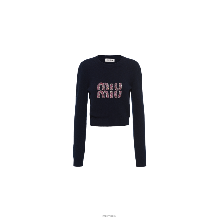 Ready To Wear Cashmere Sweater Miu Miu XH28Z791 Navy