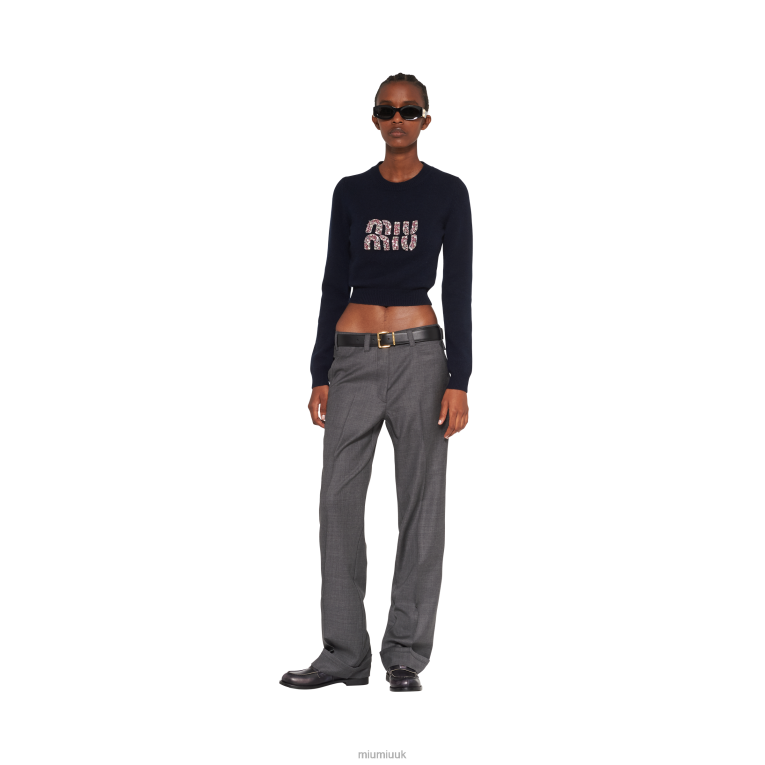 Ready To Wear Cashmere Sweater Miu Miu XH28Z791 Navy