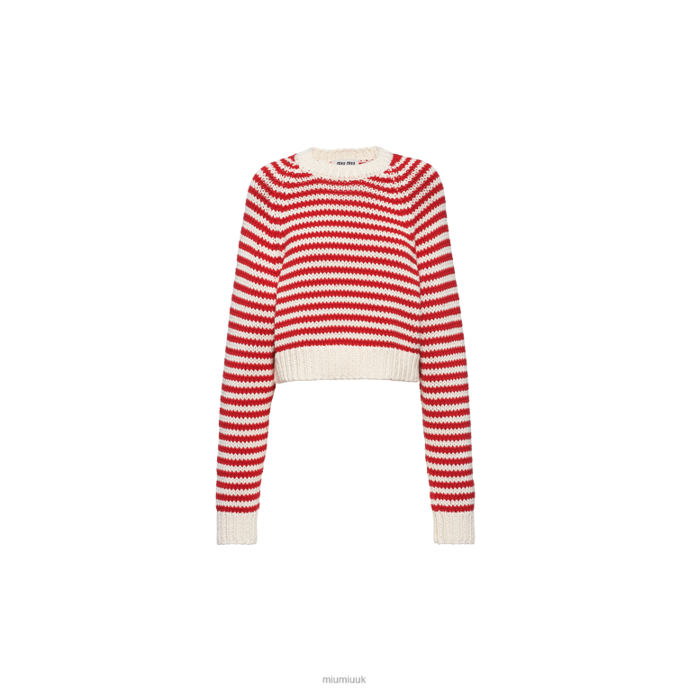 Ready To Wear Cotton And Cashmere Sweater Miu Miu XH28Z732 Red