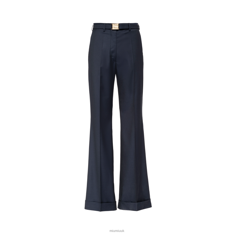 Ready To Wear Batavia Pants Miu Miu XH28Z937 Navy