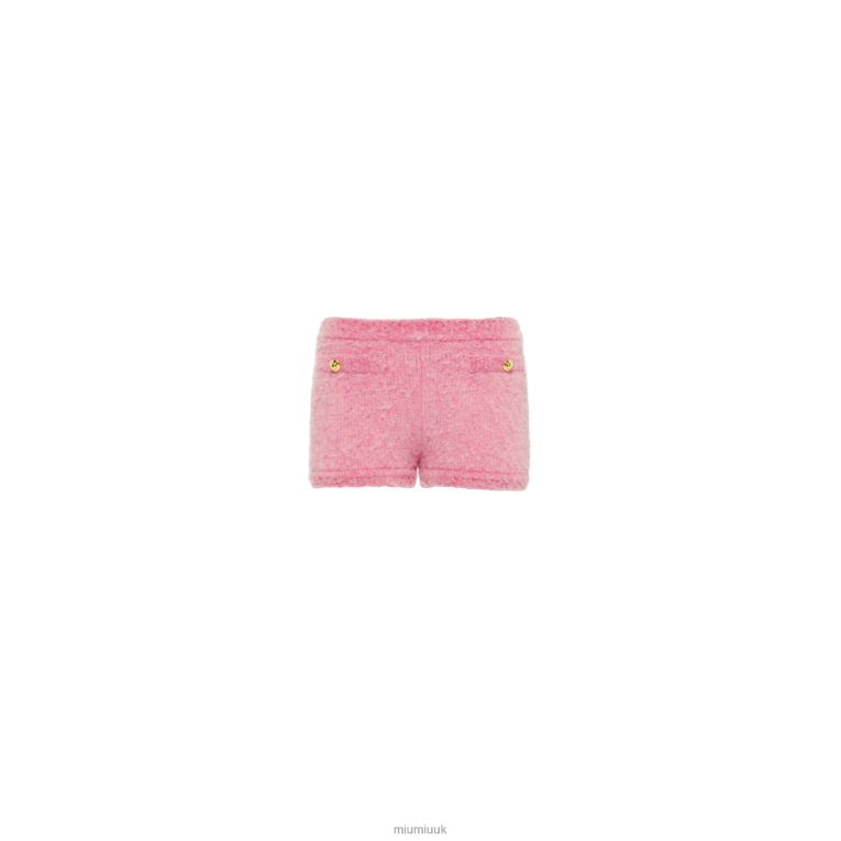Ready To Wear Boucle Shorts Miu Miu XH28Z793 Pink