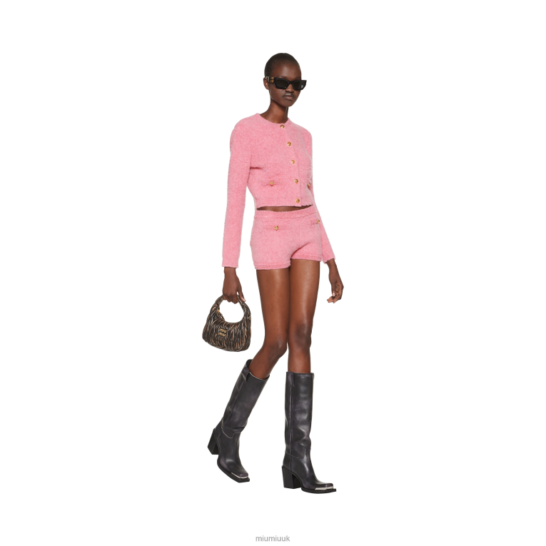 Ready To Wear Boucle Shorts Miu Miu XH28Z793 Pink