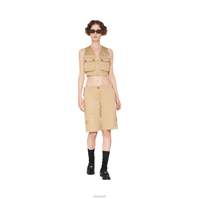 Ready To Wear Chino Bermudas Miu Miu XH28Z958 Cord