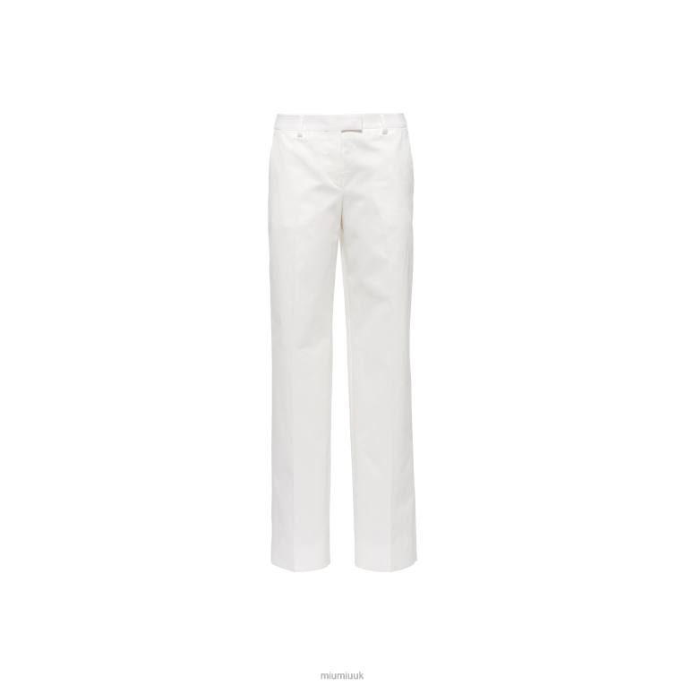 Ready To Wear Chino Pants Miu Miu XH28Z1008 White