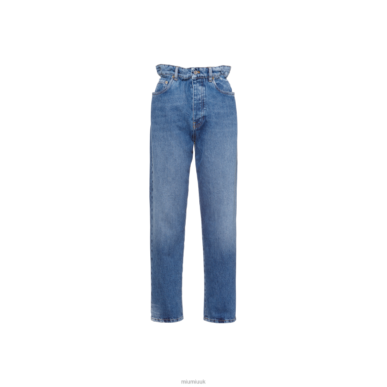 Ready To Wear Denim Jeans Miu Miu XH28Z1015 Sapphire Blue