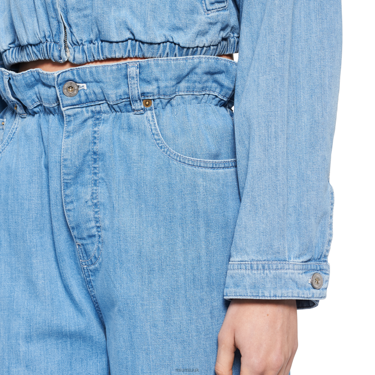 Ready To Wear Denim Jeans Miu Miu XH28Z962 Sapphire Blue