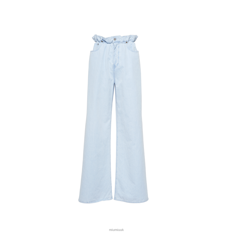 Ready To Wear Denim Jeans Miu Miu XH28Z963 Light Blue