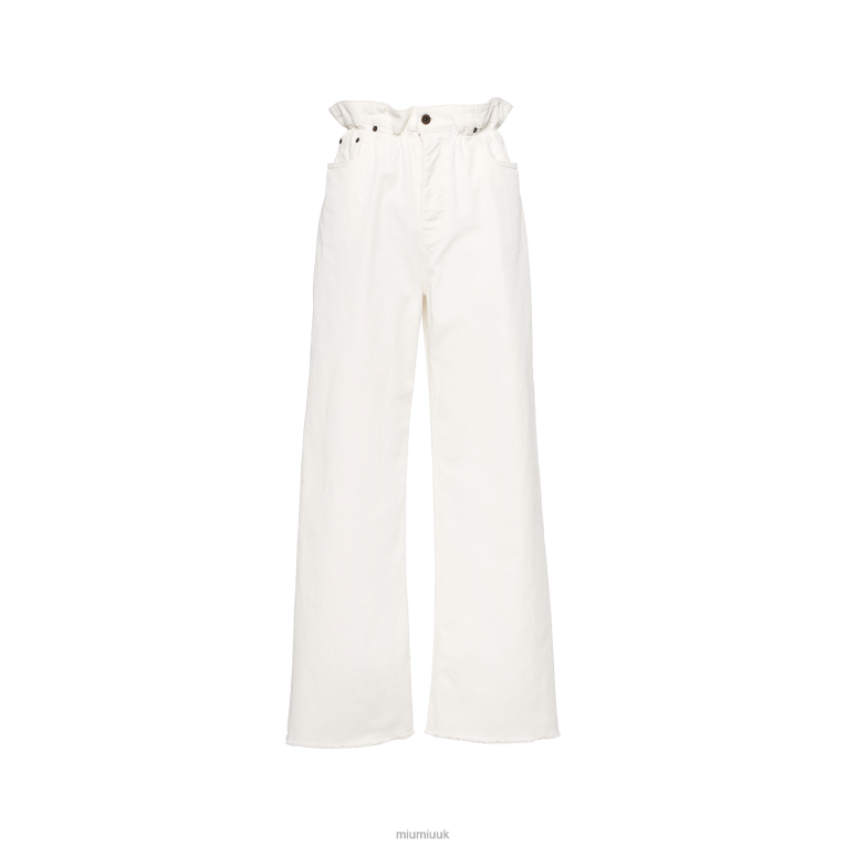 Ready To Wear Denim Pants Miu Miu XH28Z961 White