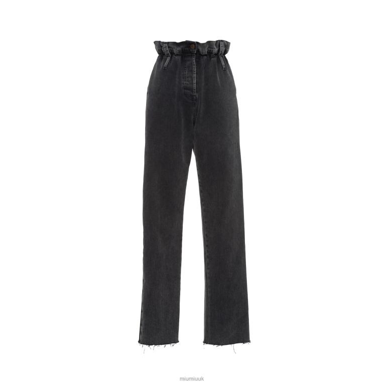 Ready To Wear Denim Pants Miu Miu XH28Z979 Black