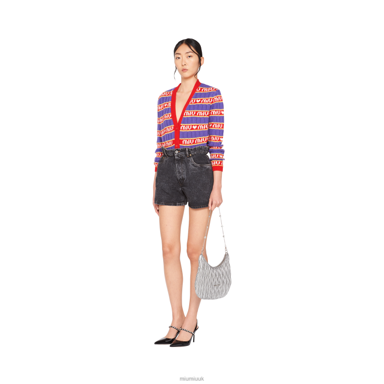 Ready To Wear Denim Shorts Miu Miu XH28Z1016 Black