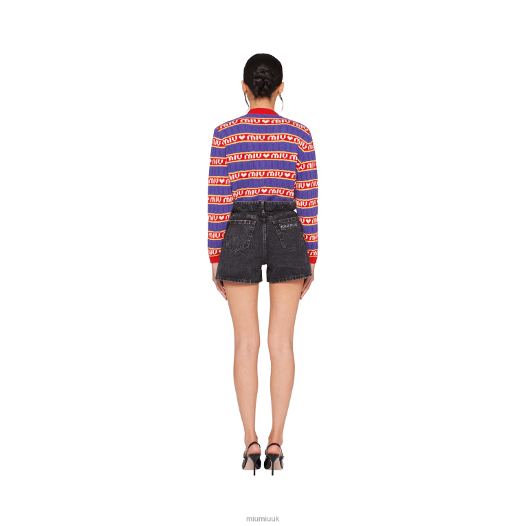 Ready To Wear Denim Shorts Miu Miu XH28Z1016 Black