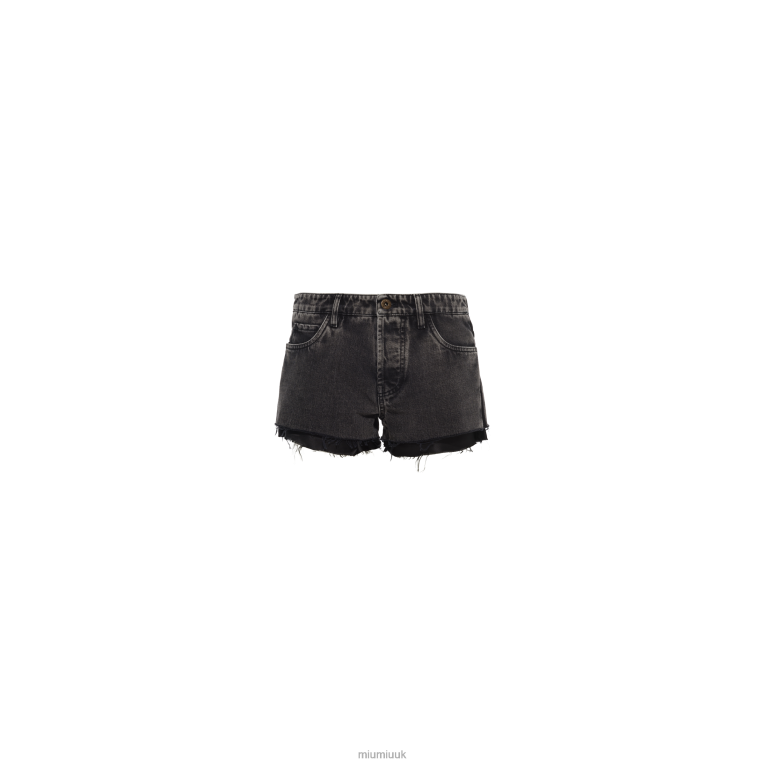 Ready To Wear Denim Shorts Miu Miu XH28Z970 Black