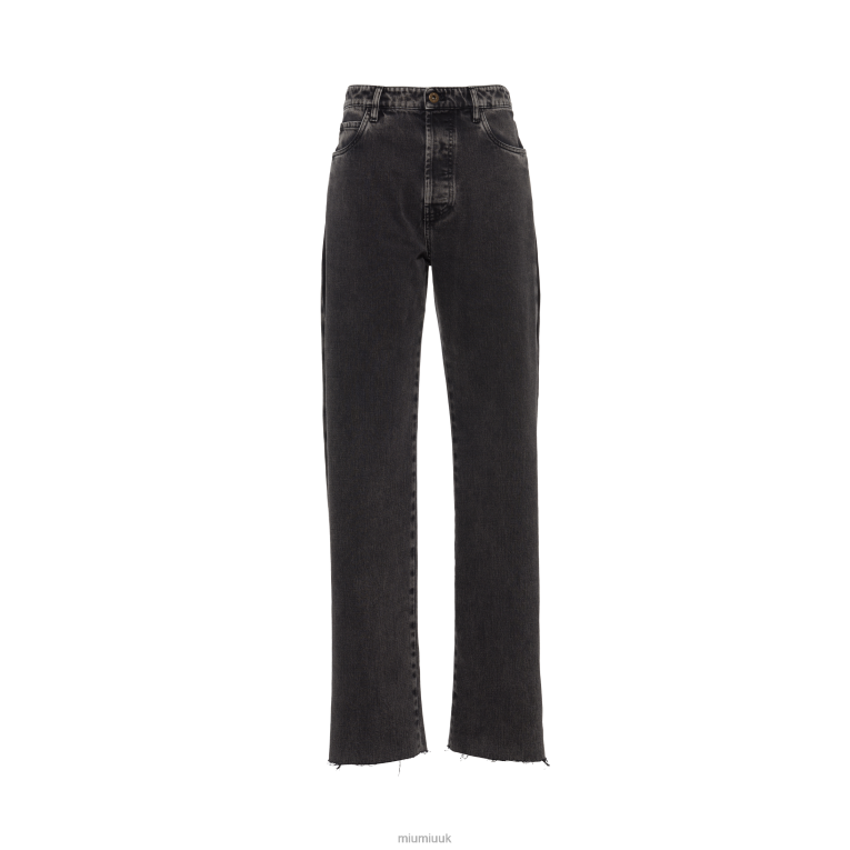 Ready To Wear Five-pocket Denim Jeans Miu Miu XH28Z972 Black