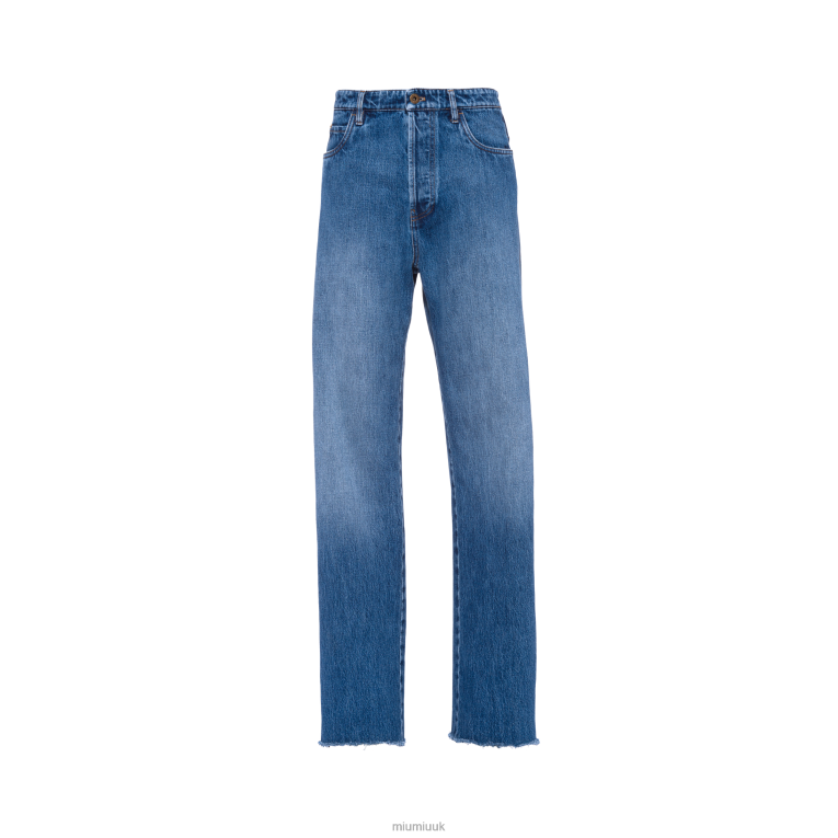 Ready To Wear Five-pocket Denim Jeans Miu Miu XH28Z973 Navy