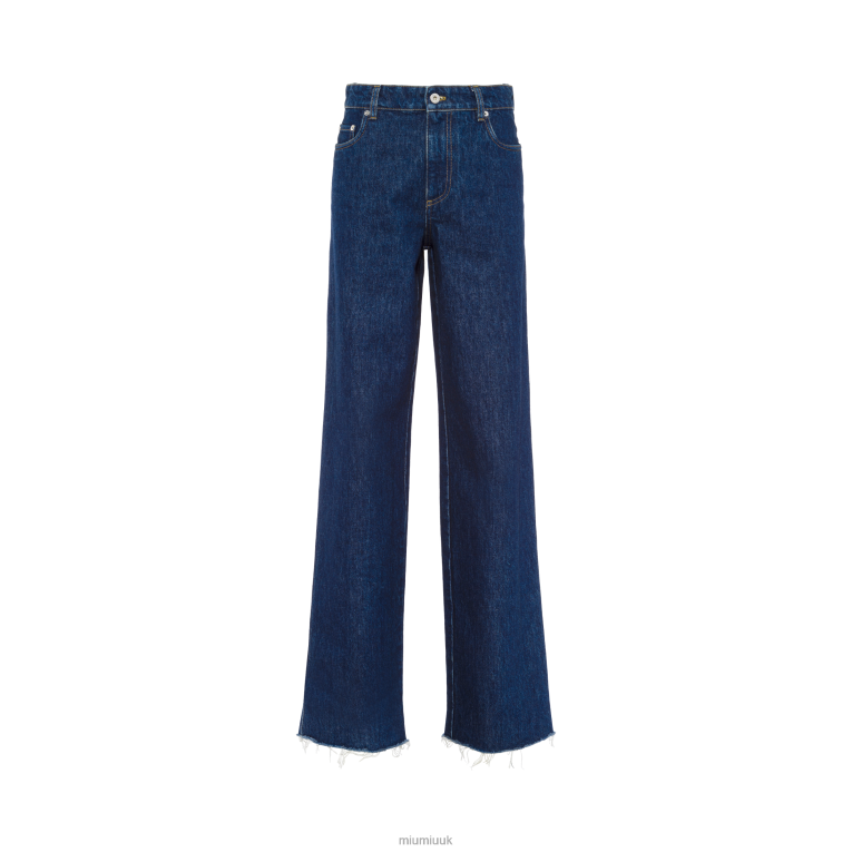 Ready To Wear Five-pocket Denim Jeans Miu Miu XH28Z993 Navy