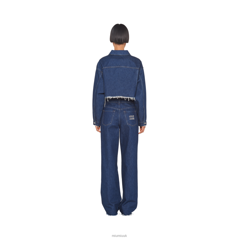 Ready To Wear Five-pocket Denim Jeans Miu Miu XH28Z993 Navy