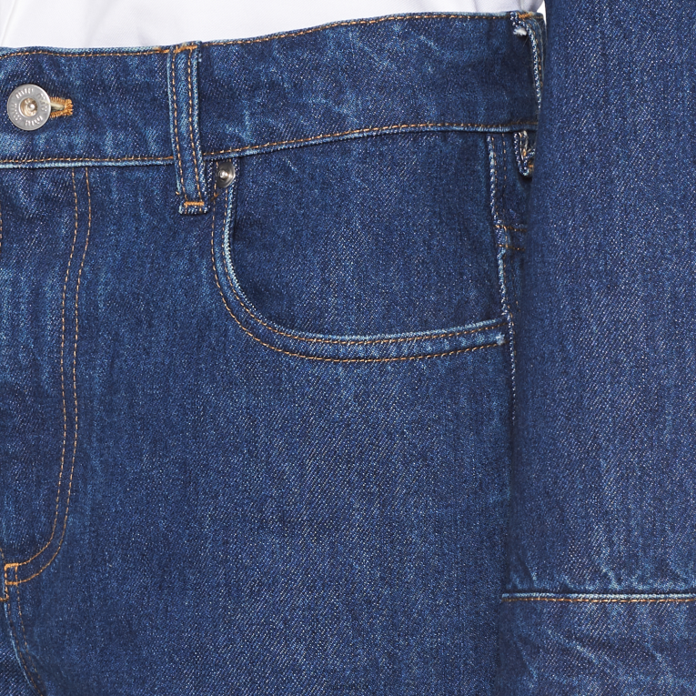 Ready To Wear Five-pocket Denim Jeans Miu Miu XH28Z993 Navy