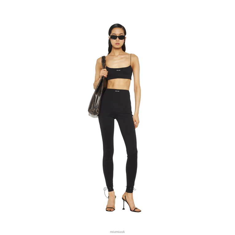 Ready To Wear Jersey Pants Miu Miu XH28Z986 Black