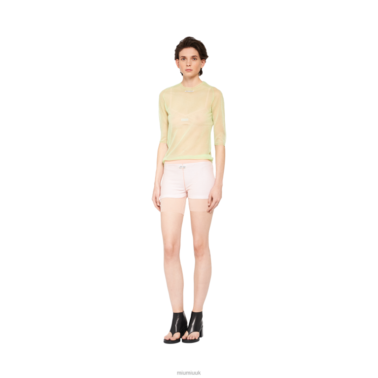 Ready To Wear Nylon Shorts Miu Miu XH28Z1024 Apricot