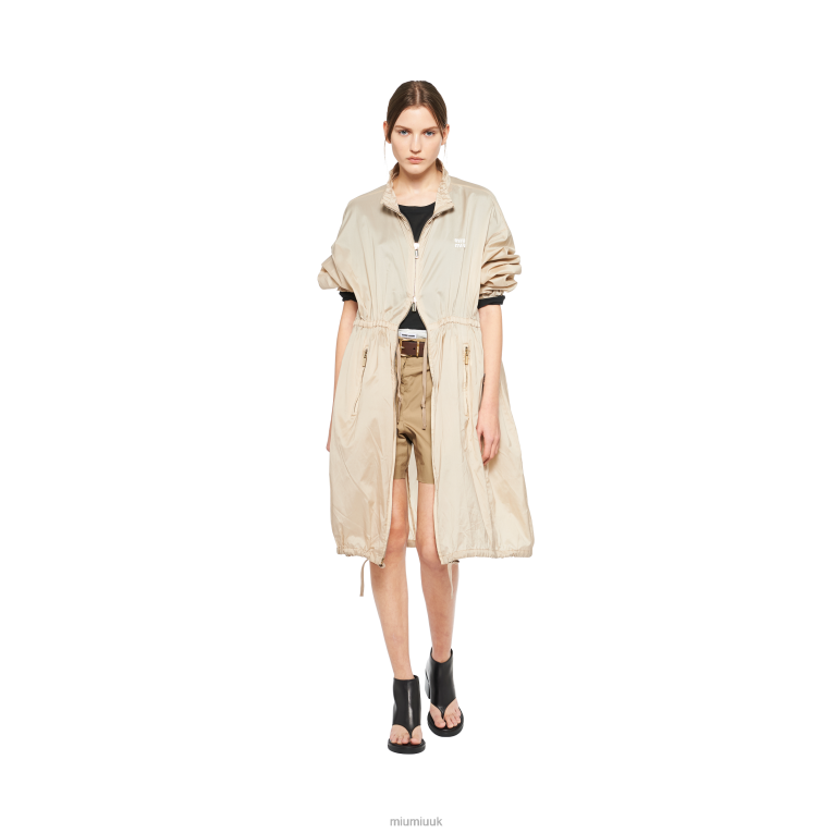 Ready To Wear Poplin Bermudas Miu Miu XH28Z943 Clay Grey